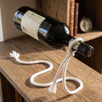 Porte-bouteille en corde suspendue – Support à vin gravité magique